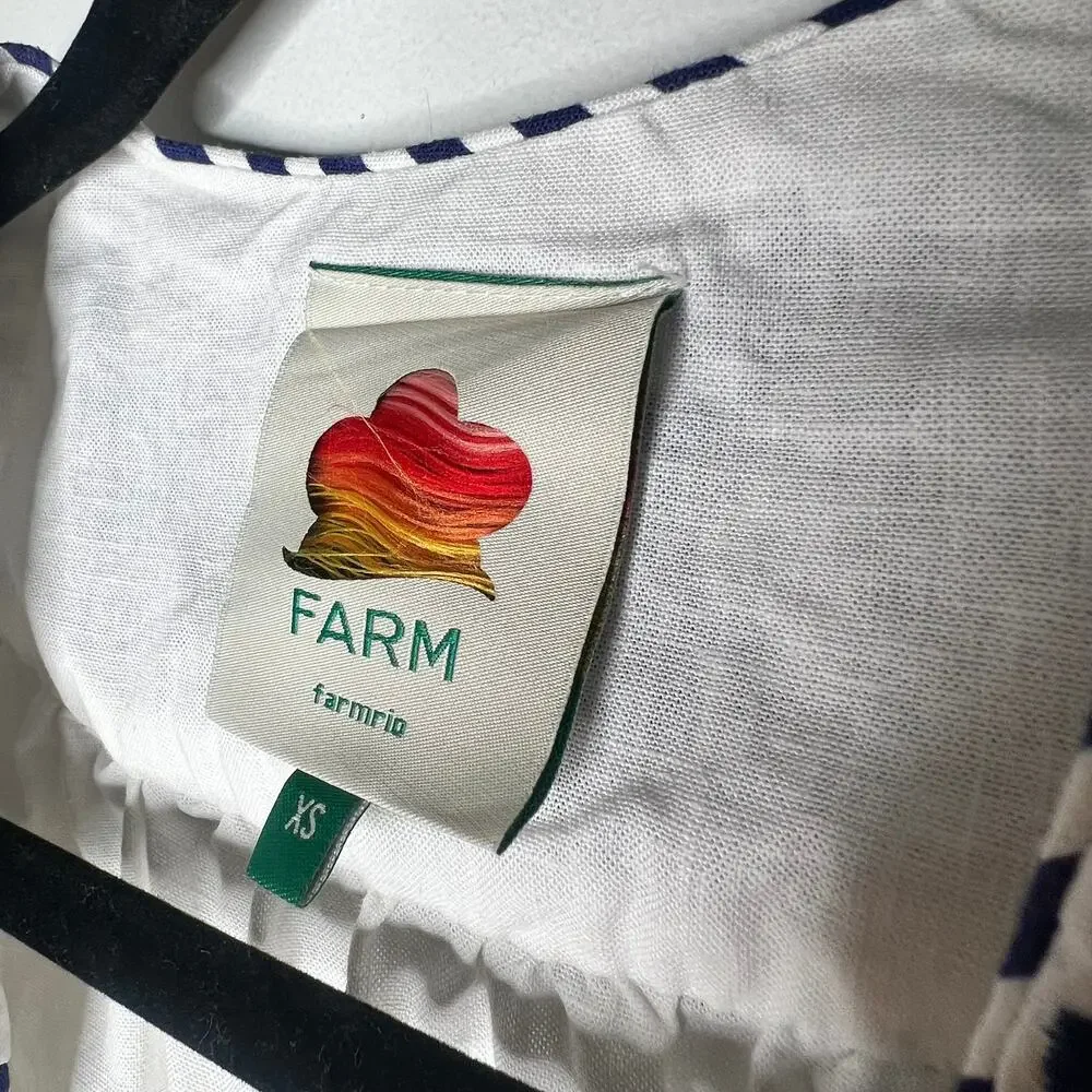 Farm Rio Embroidered Linen Romper Size XS - Picture 9 of 11